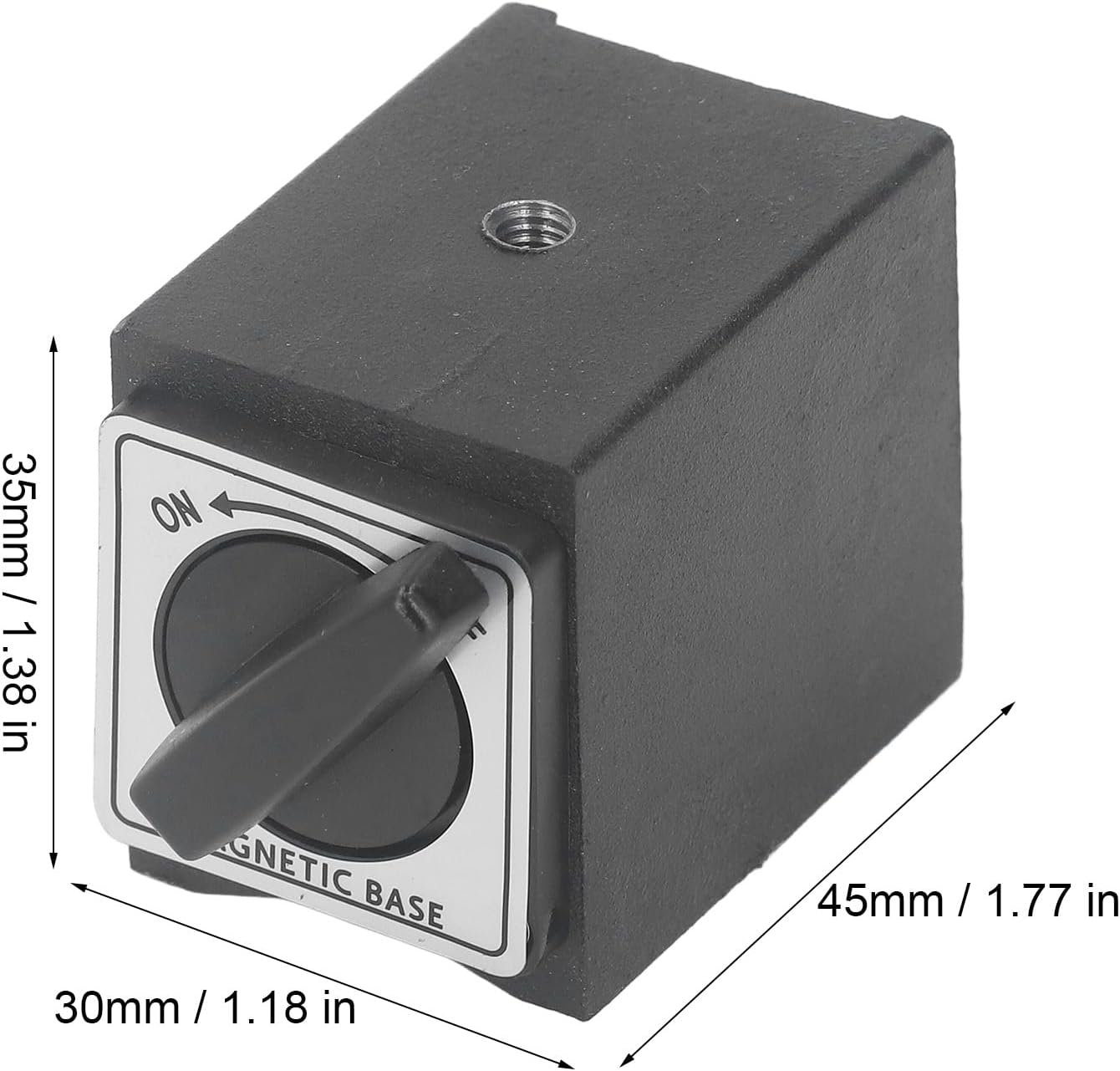 Adjustable Magnetic Base Holder, High Hardness 33Lb M5 Threaded Dial V Indicator Magnetic Base, Adjustable Metal Test Indicator Holder Tool Stand for Digital Dial Indicator image number 4