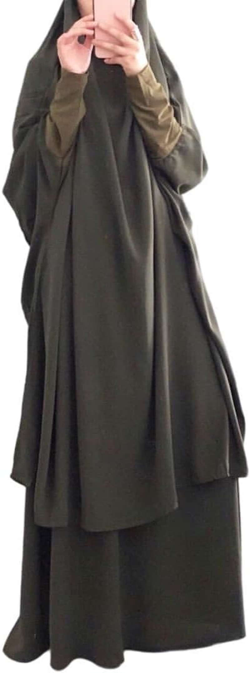 RLLJS Women Muslim Dress Ramadan One Piece Prayer Garment Hijab Abaya Dubai Islam Robe African Turkey Caftan