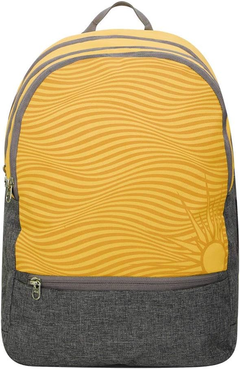 Nivia 5257 Dunes School Bag (Yellow/Grey 24 Liters) Backpack | Laptop Bag | Sports Bag | Kids | Water-Resistant | Breathable Air Mesh Shoulder Support for Comfort & Ventilation image number 3