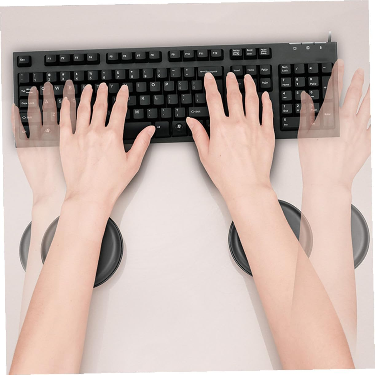 WESIEVYA Ergonomic Keyboard Mouse Wrist Rest Pad Comfortable Support Cushion for Laptop Computer Gaming Office Use Lightweight and Portable Design image number 6