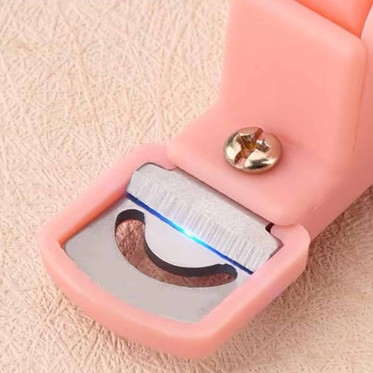 Nail Clippers Tip Cutters for Acrylic False Fake Gel Acrylic Nail Clippers for Acrylic Nails Nail Cutters for Acrylic and Gel Nails with 6 Pcs Clip for for Salon Home Nail Art Pink image number 3