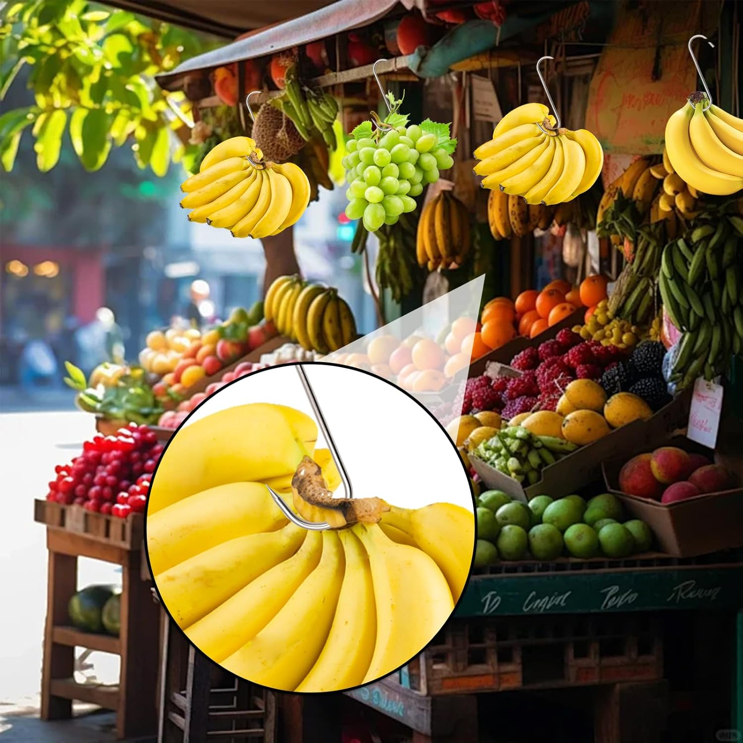 INCAUCA 10 Pieces Meat Hook, 17.5Cm 4Mm Meat Hooks for Butchering Hanging Smoker Grilling, Stainless Steel S Shaped Hooks, Butcher Hook for Meat Processing Beef Chicken Bacon BBQ