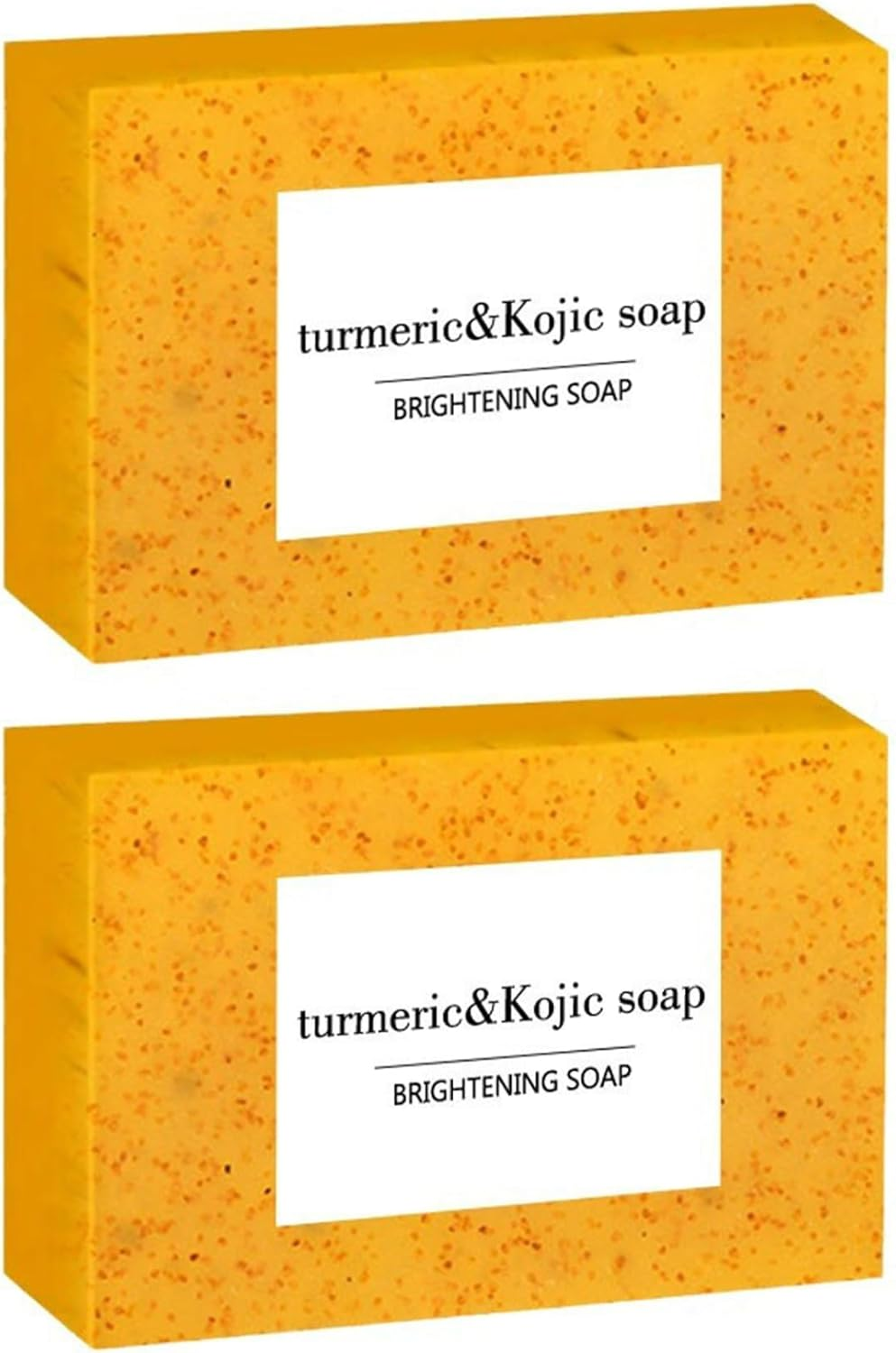 Hedmy Kojic Acid Soap Bar with Turmeric Lemon for Skin Clarity Moisturizing Wash Gentle Exfoliation Yellow 3Pcs One Size