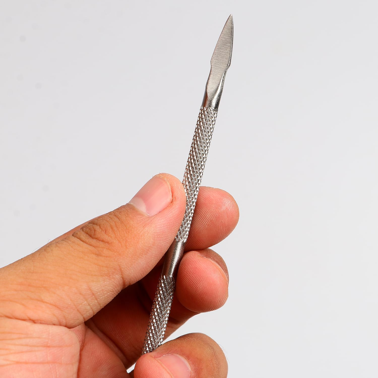 4 Pieces Cuticle Pusher Stainless Steel Cuticle Pusher Professional Nail Pusher Gel Nail Polish Remover Kit Cuticle Pusher for Fingernails and Toenails image number 4