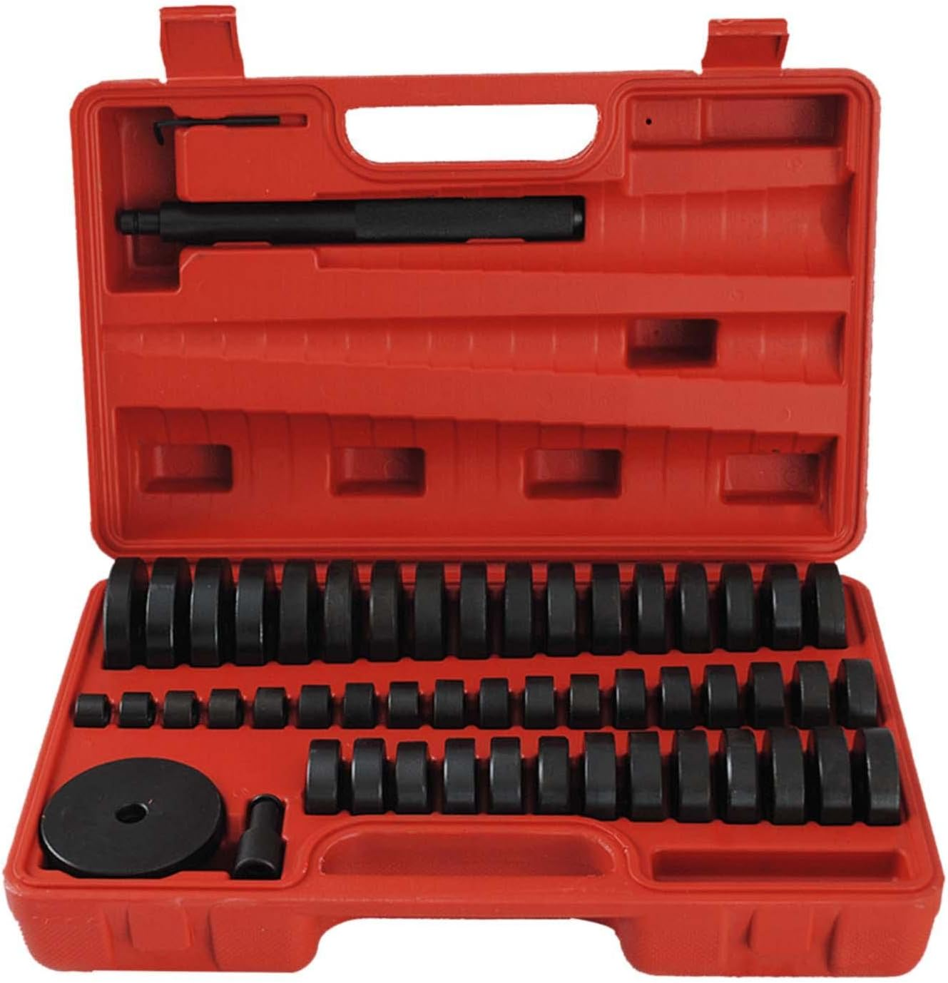 52 Pieces Bearing Race and Seal Driver Set,Bearing Driver Kit,49 Bearing Adapters Bearing Race Installer for Automotive Wheel Bearings image number 4