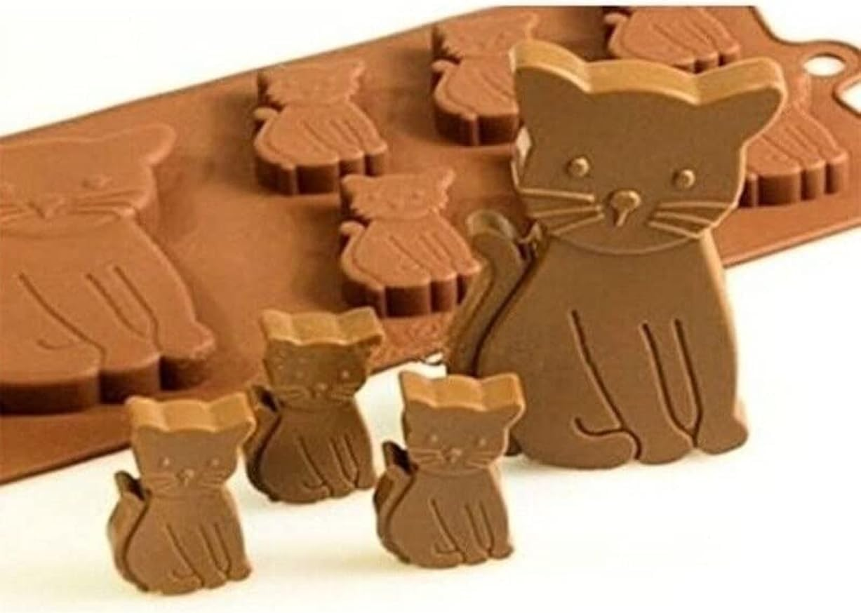Cat Cake Mold Silicone 3D Kitten Biscuits Fondant Handmade Bakeware Tools Clay Chocolate Candy Mould image number 3