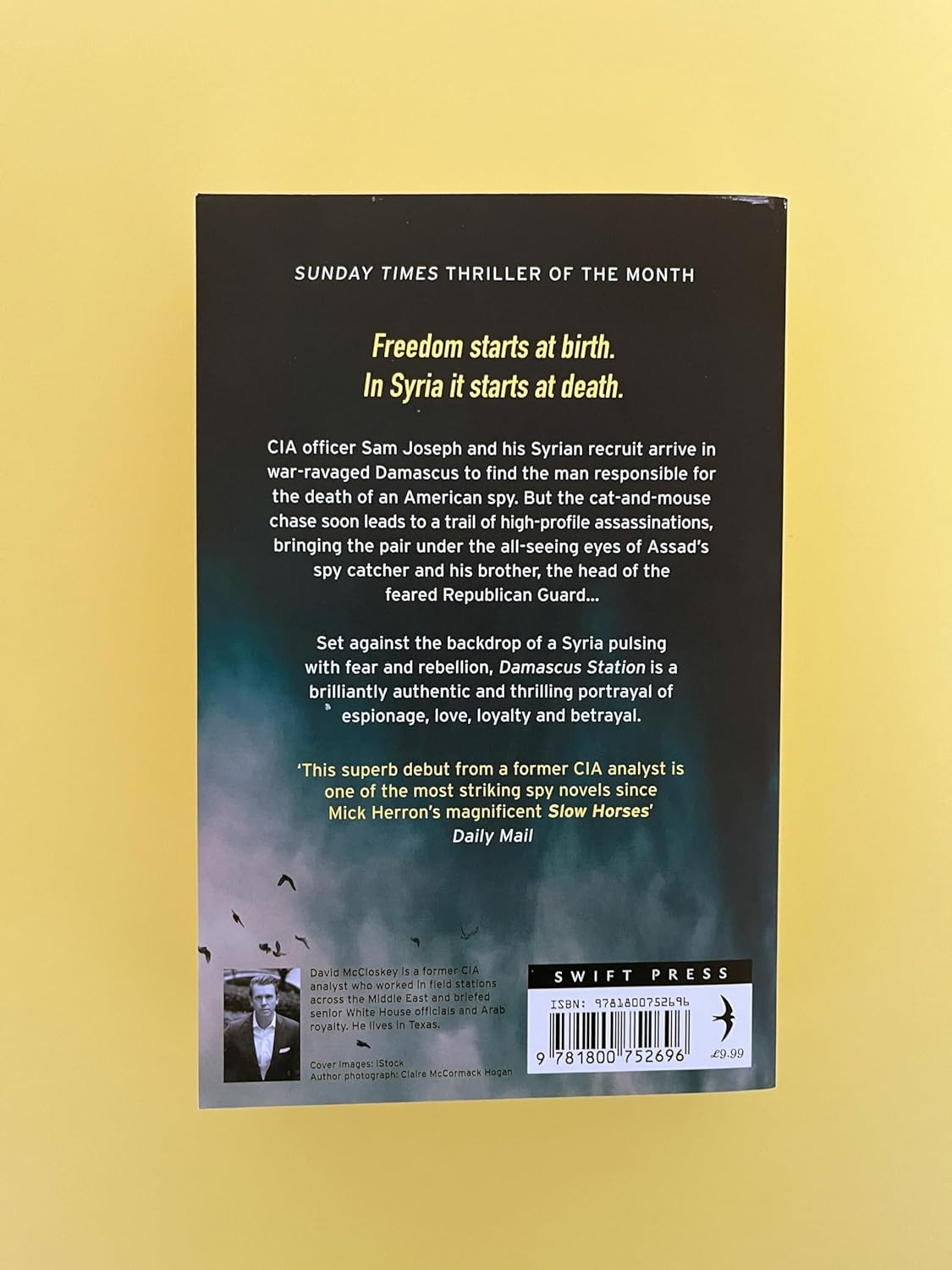 Damascus Station: 'The Best Spy Thriller of the Year' the TIMES from Co-Host of Hit Podcast the REST IS CLASSIFIED