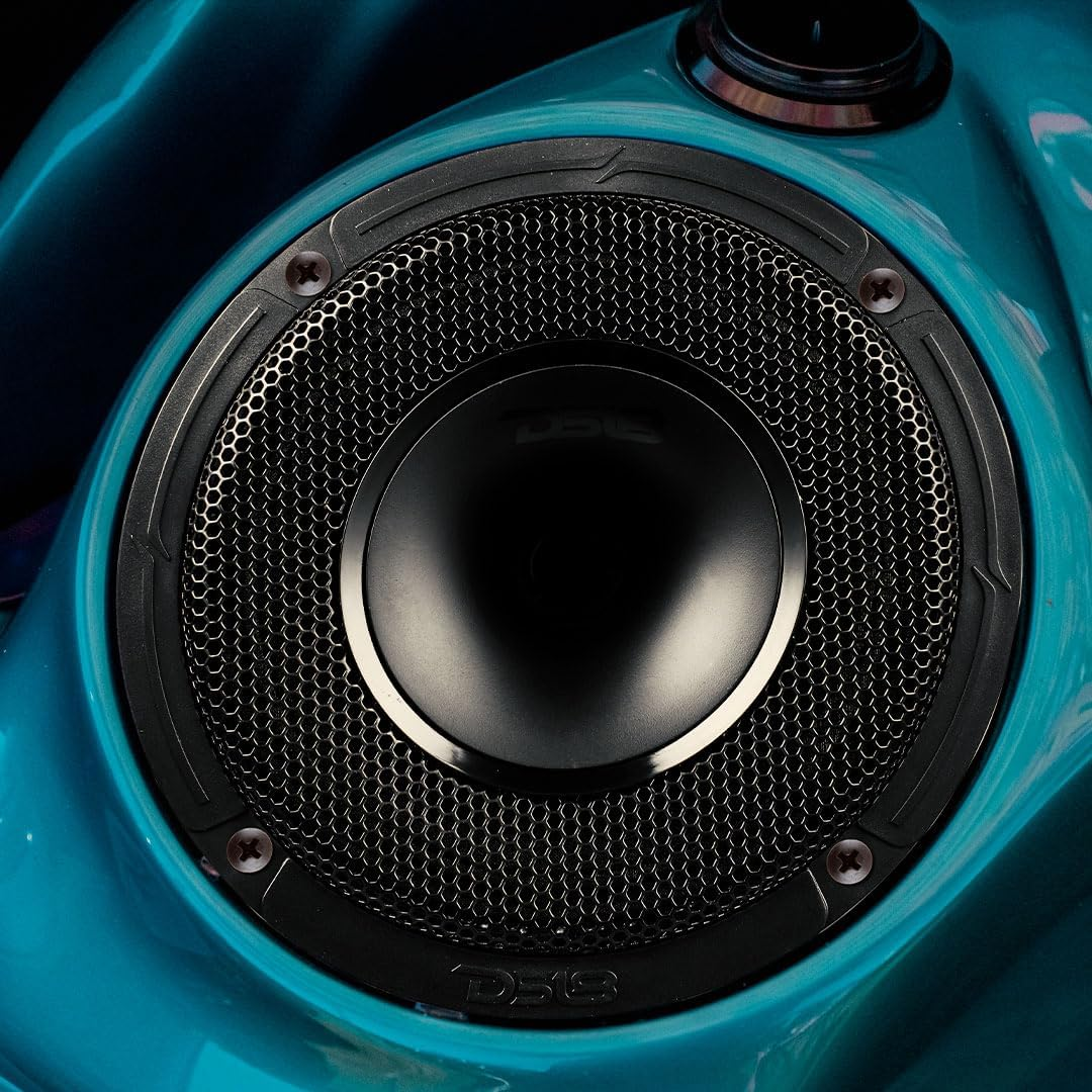 DS18 PRO-HY6MSL 6.5" Shallow Hybrid Mid-Range Car Audio Loudspeaker with Built-In Driver and Grill Included 300W Max 150W RMS 8 Ohms (1 Speaker) image number 1