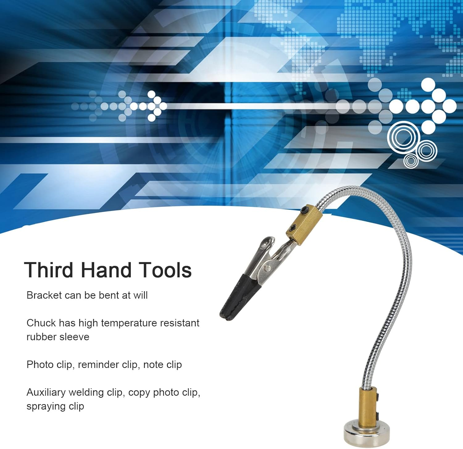 HISUEKIG Welding Helping Hands, Universal Flexible Third Hand Tools Adjustable for Electronics Repair Assembly for Painting Jewelry for Arts Crafts Hobby image number 4
