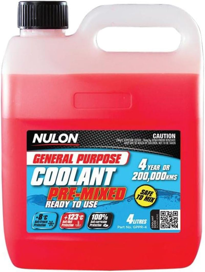 Nulon General Purpose Coolant Premix 4 Litre, Red