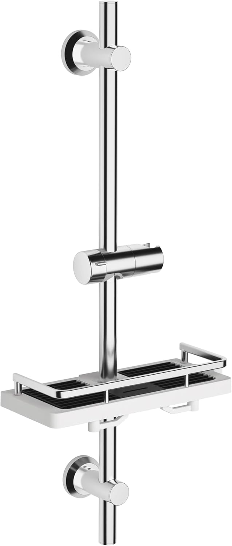 G&ouml;rbach 70Cm Stainless Steel Shower Bar with Shower Head Holder, Wall Bar Adjustable with Shower Shelf to Fit Existing Holes - Chrome image number 1