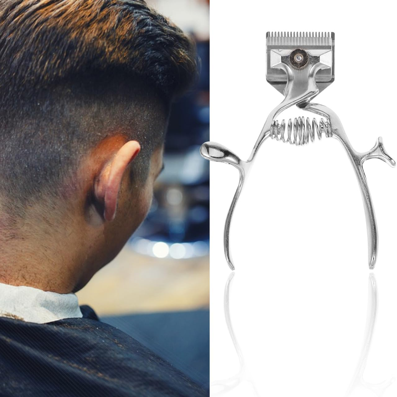 Healvian Old Fashioned Manual Haircut Hair Trimmer Hairdresser Non-Electric Scissors Stainless Steel image number 3