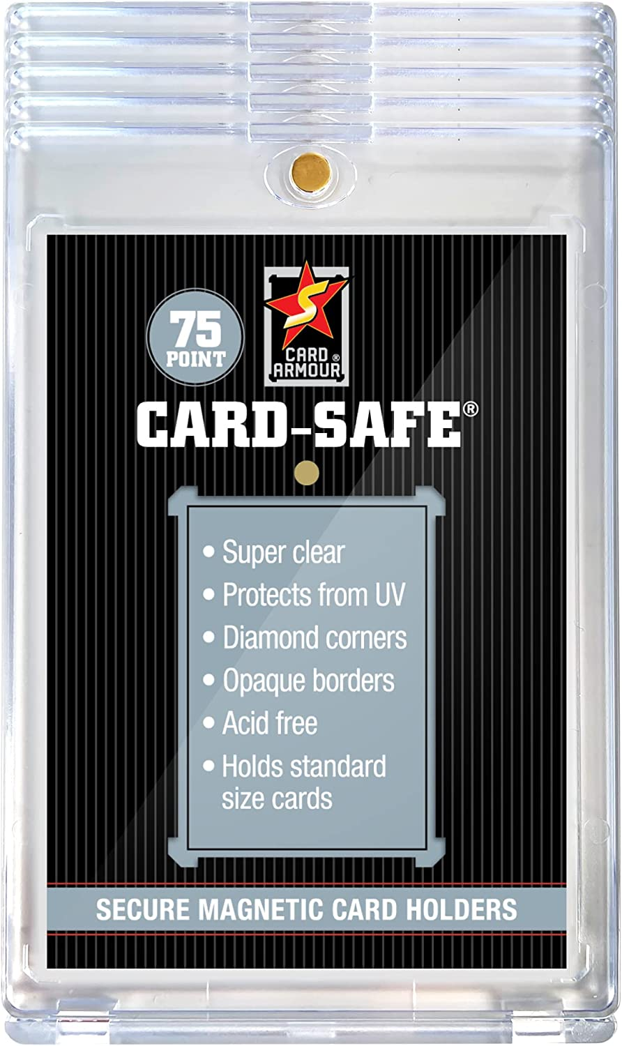5 Pack Card Armour 75Pt Magnetic Holders One Touch for Trading Cards image number 1