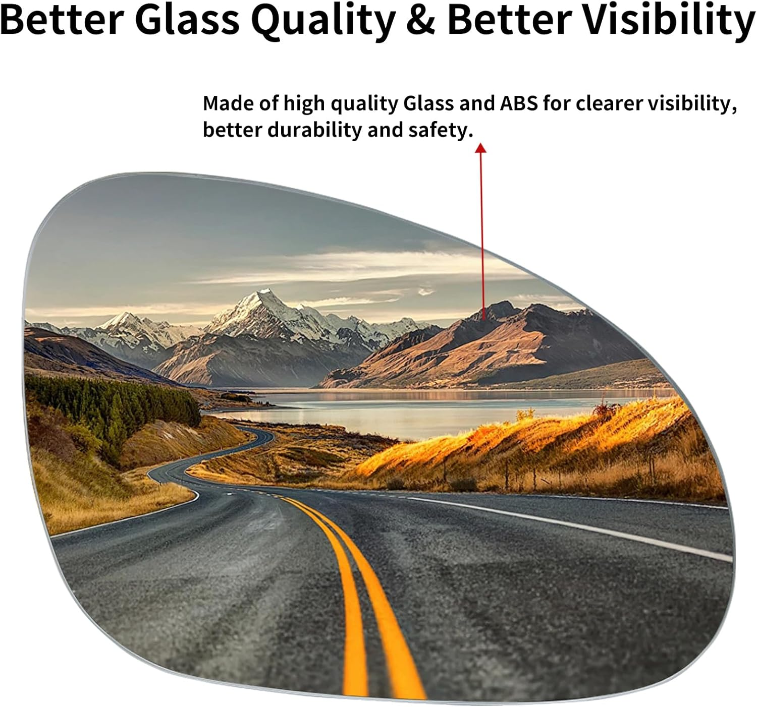 LOIYLLEN Right Side Mirror Replacement for Volkswagen VW 2006-2009 Golf GTI MK5 Golf Rabbit 2005-2010 Passat Jetta 2011-2014 Jetta Sportswagen 2007-2008 EOS 2008 R32 - Right Heated Mirrors Glass image number 1