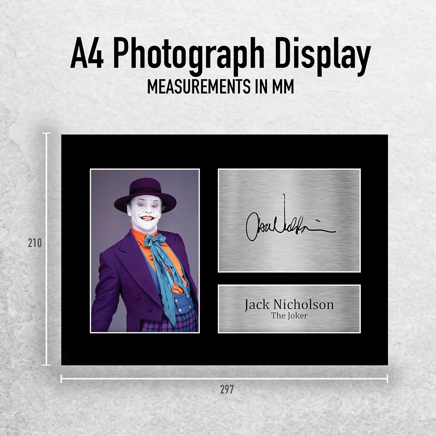 HWC Trading Jack Nicholson Gift Signed A4 Printed Autograph the Joker Batman Gifts Print Photo Picture Display image number 5