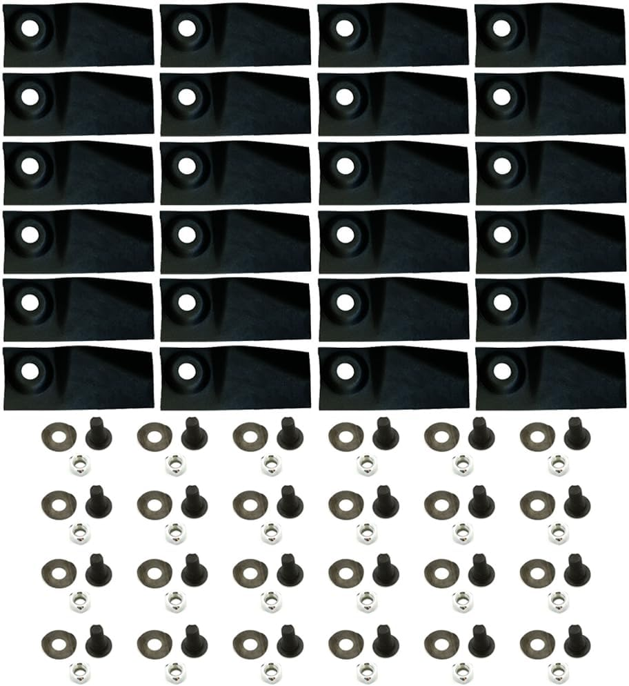 8Pcs Blades & Bolts Set for 18" & 21" Cut MTD Yardman Mowers 753-9006 for 18" Stihl Viking Lawn Mowers 6213 007 1000 image number 2