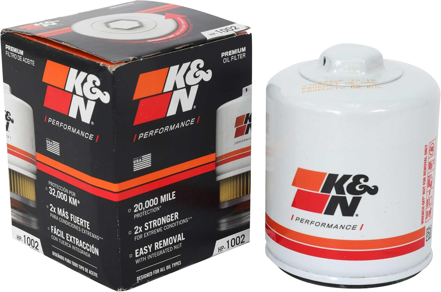 K&N HP-1002 Premium Oil Filter for 2022 Ford Bronco 2.3L L4 Gas image number 5