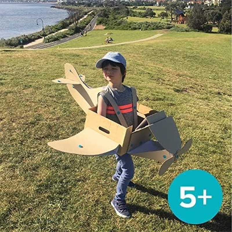 Makedo Discover | 126 Piece Cardboard Construction Toolbox for 1-5 Makers | STEM and STEAM Educational Toys for Kids | at Home Play + Classroom Learning | Reusable Tools for Boys and Girls Age 5+ image number 6