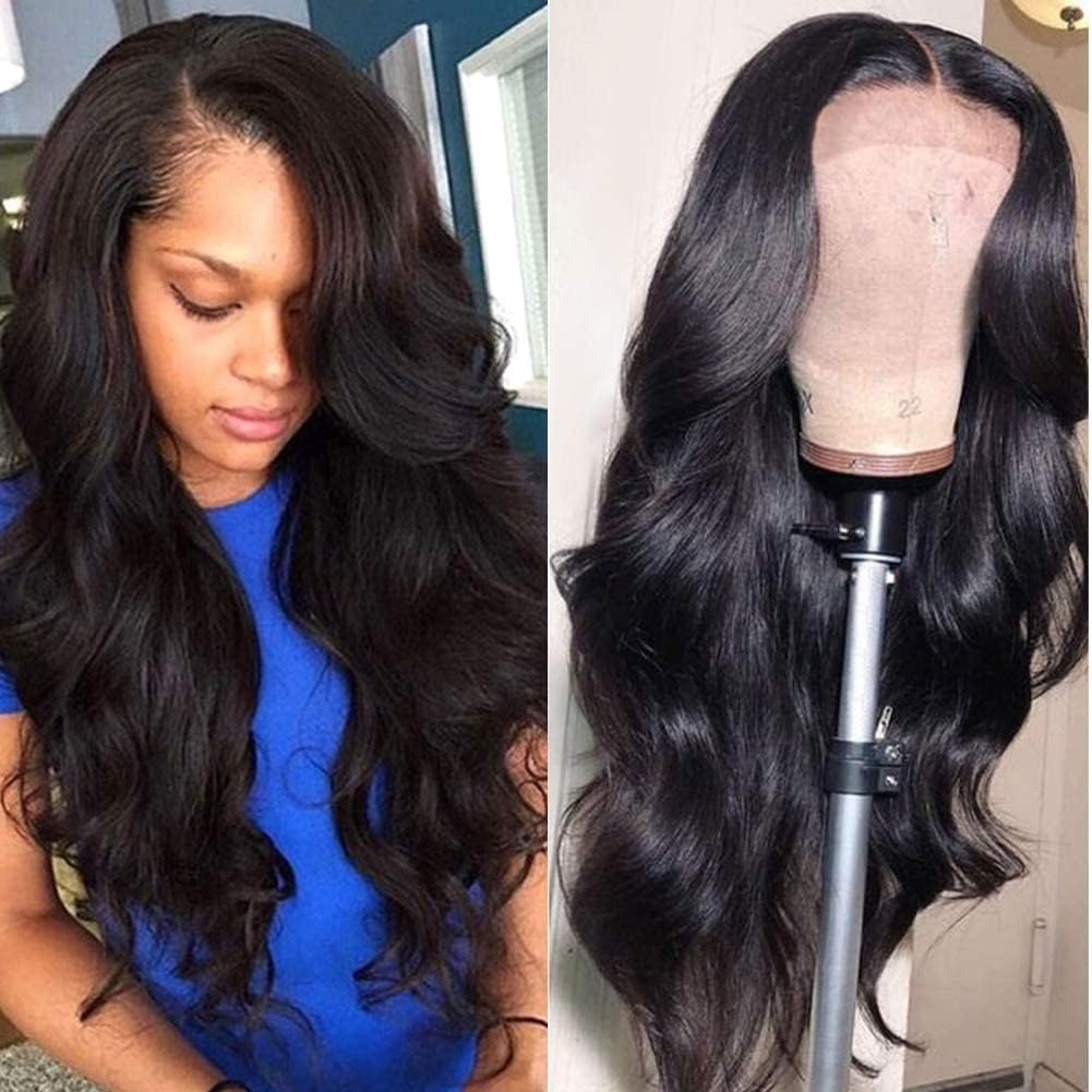 71 Cm Real Hair Wig, 13 X 4 (33 X 10 Cm), Body Wave HD Transparent Lace Front, for Black Women, Glueless, Pre Plucked with Baby Hair, Lace Frontal image number 3