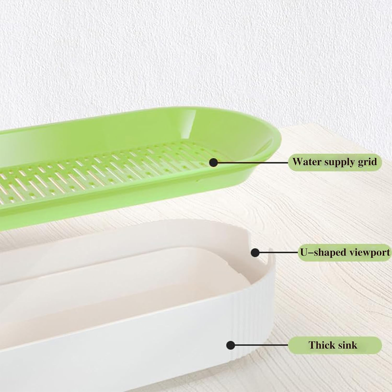 3-Pack Hydroponic Cat Grass Planter Kit - Soil-Free Wheatgrass Growing Trays for Healthy Kittens image number 2