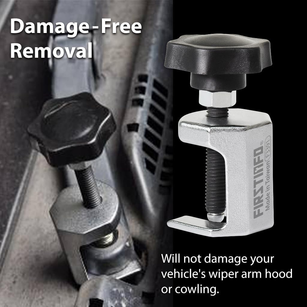 FIRSTINFO F3391 Light Windscreen Windshield Wiper Arm Puller, Opening Dimension: 15.2Mm, Internal Height: 27.2Mm, Aluminum, Made in Taiwan