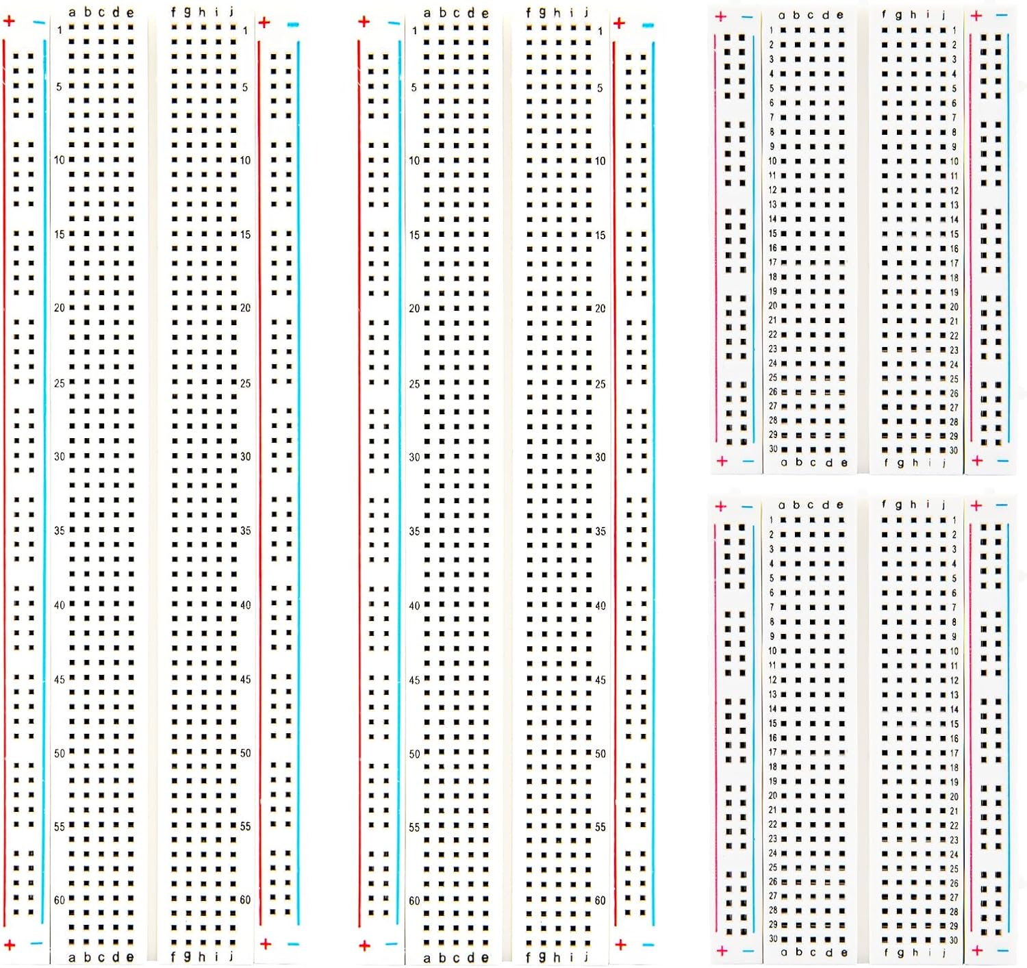 ELEGOO Breadboard Kit for Electronics Projects, 2 X 830 Pin and 2 X 400 Pin Circuit Boards for Arduino Projects