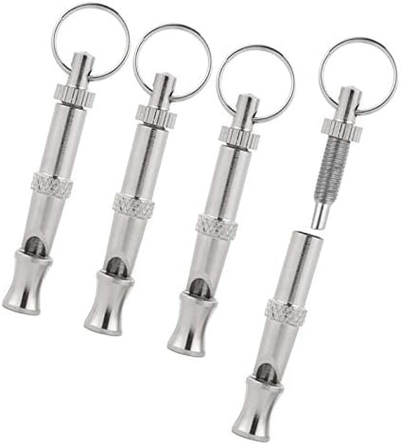 Ultrasonic Dog Training Whistle: Silent Dog Whistle to Stop Barking Neighbor'S Dog and Recall Pets, Aggressive Dog Deterrent (Silvery, One Size) image number 3
