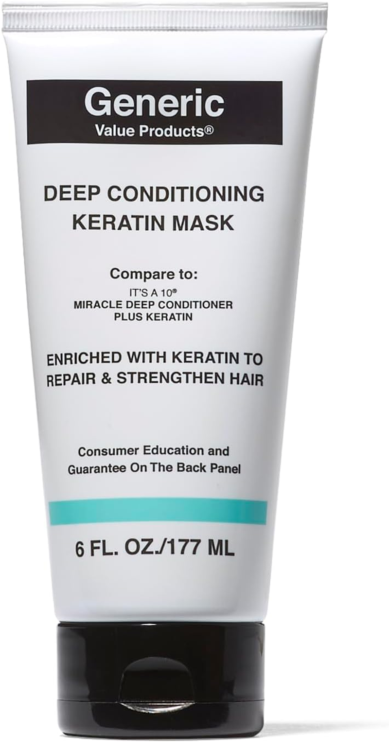 Generic Value Products Deep Conditioning Mask plus Keratin, Adds Shine, Protects Hair Color, Helps Prevent Heat Damage, Detangles, 6 Oz image number 2