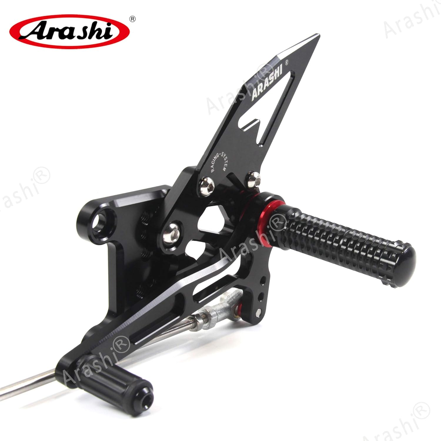 Arashi (Version 2.0) Rearsets for Triumph Speed Triple 1050 2005-2010 / Daytona T595 T509 955I 1997-2005 Motorcycle Accessories Parts Adjustable Footrests Footpegs Rear Sets Black 2006 2007 2008 2009 image number 5