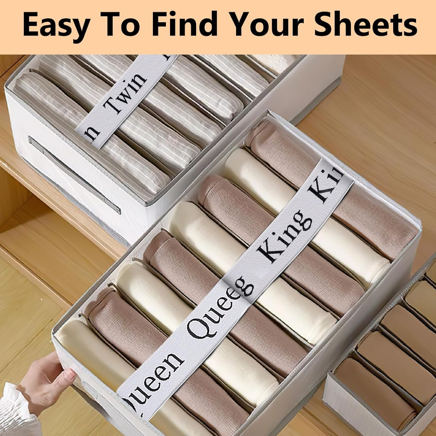 Bed Sheet Organizer Bands, 12Pcs Bed Sheet Organizer Elastic Bands, Closet Organization Sheet Straps,Linen Labels Bedding Bands,Elastic Bedding Sheet Straps,Bed Sheet Organizer Bands Bedsheets Bands