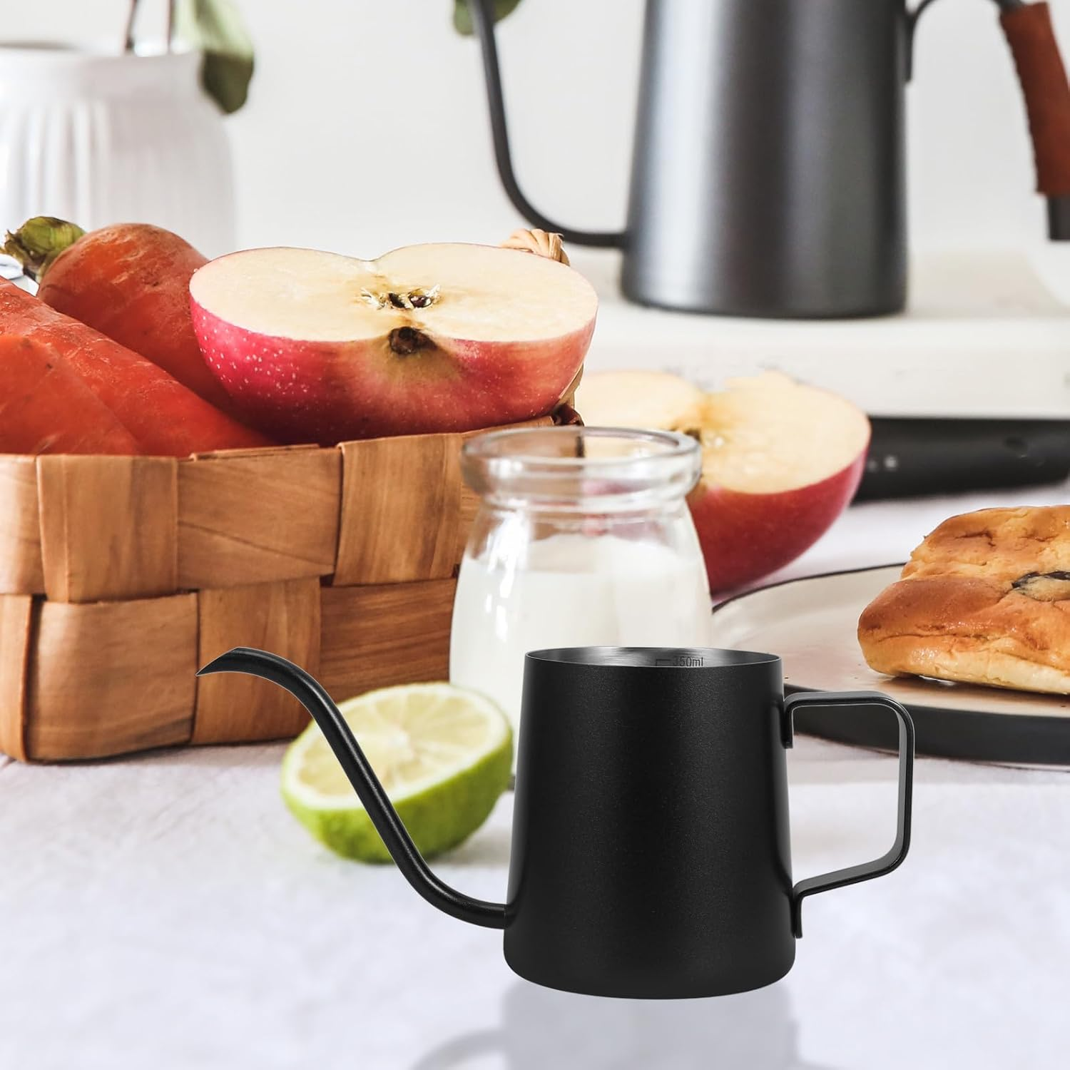 STAHAD Gooseneck Stainless Steel Coffee Kettle Tea Kettle with Precise Spout for Accurate Pouring Coffee Pot for Home Office Cafe Outdoor Camping Ergonomic Design