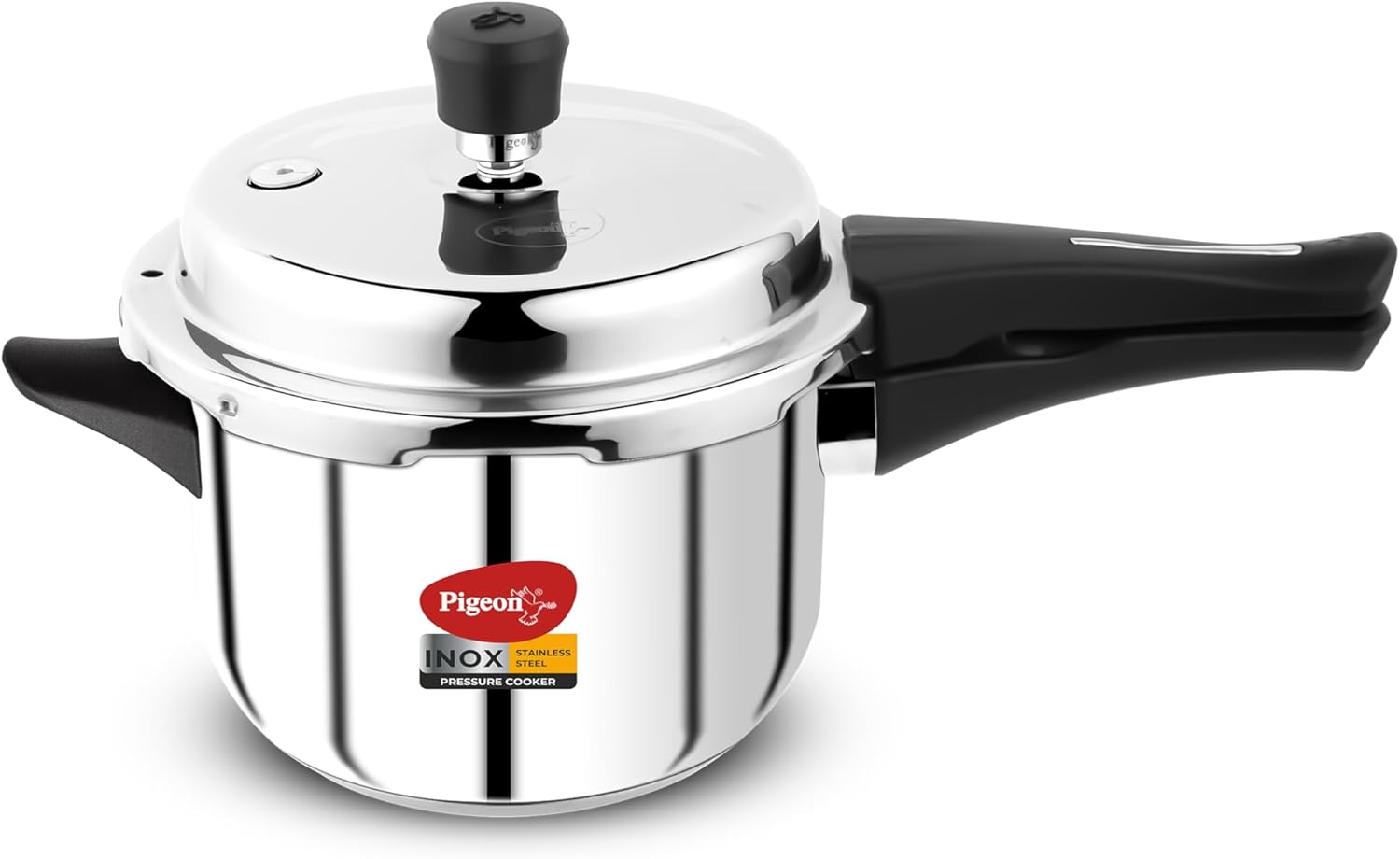 Pigeon - Inox Stainless Steel Outer Lid Induction Base Pressure Cooker - Cook Delicious Food in Less Time: Soups, Rice, Legumes, and More - 5 Liter image number 2