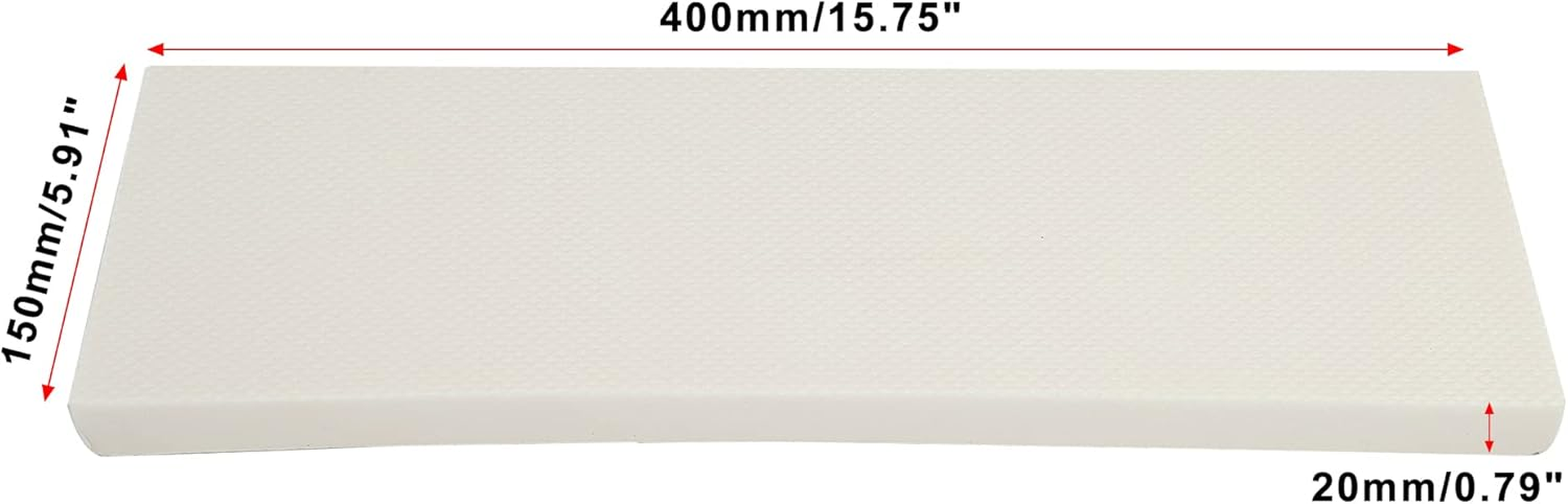 X AUTOHAUX 400X150X20Mm 2Pcs Car Garage Wall Guard Door Bumper Protector anti Collision Water Resistance EVA White image number 3