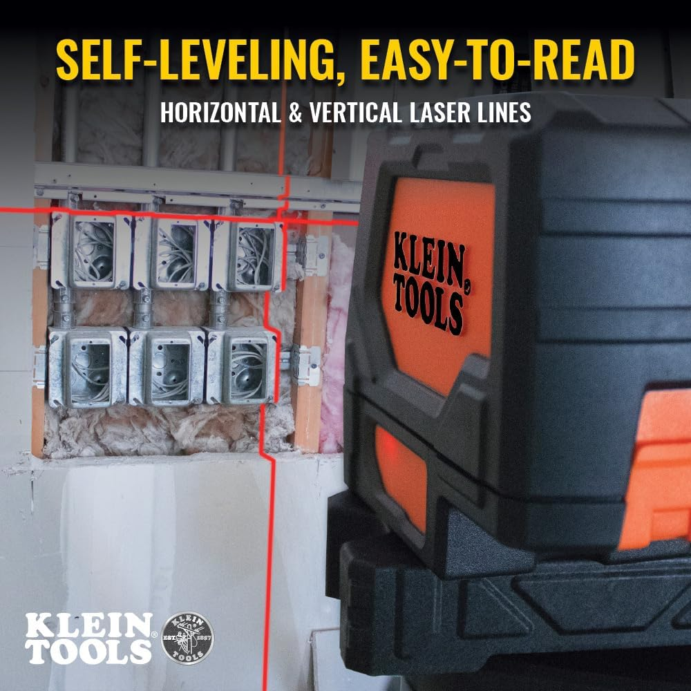 Klein Tools 93LCLS Self-Leveling Cross-Line Laser Level with Plumb Spot image number 3