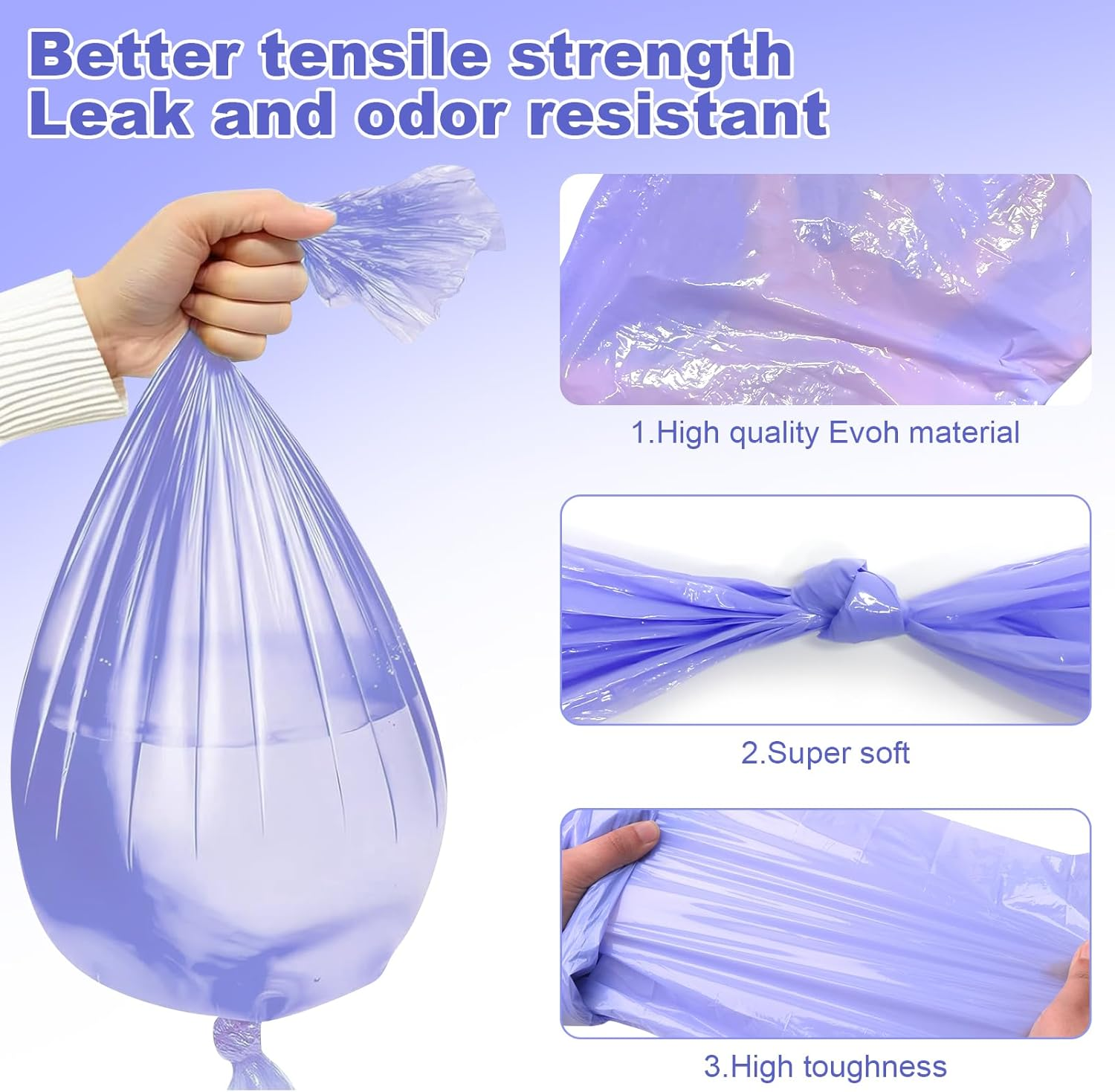 12 Pack Diaper Disposal Refills for Nappy Bin Refills，4.5M Environmentally Friendly Diaper Bin Refills Nappy Disposal Bags, Compatible Diaper Pail Refill Bags image number 1