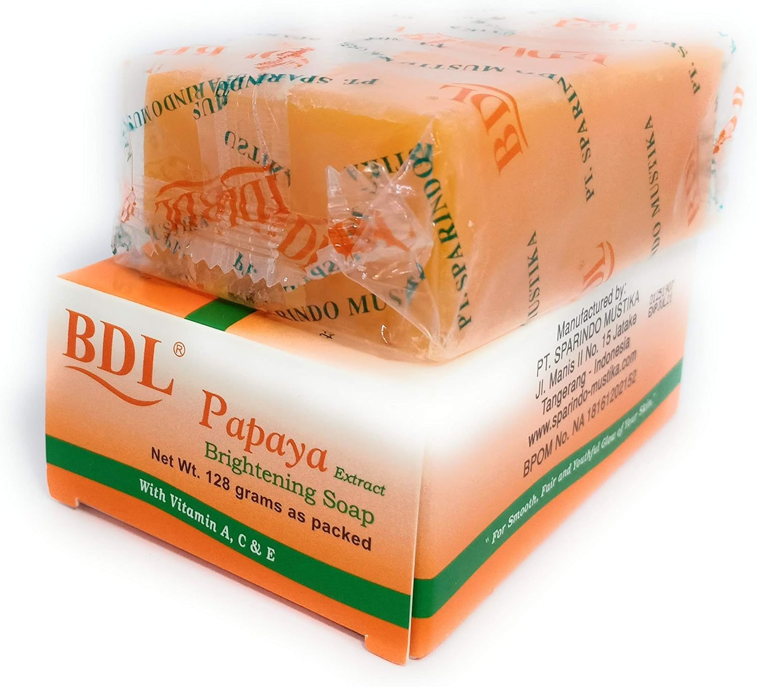 BDL Papaya Brightning Soap,128 Gram image number 2