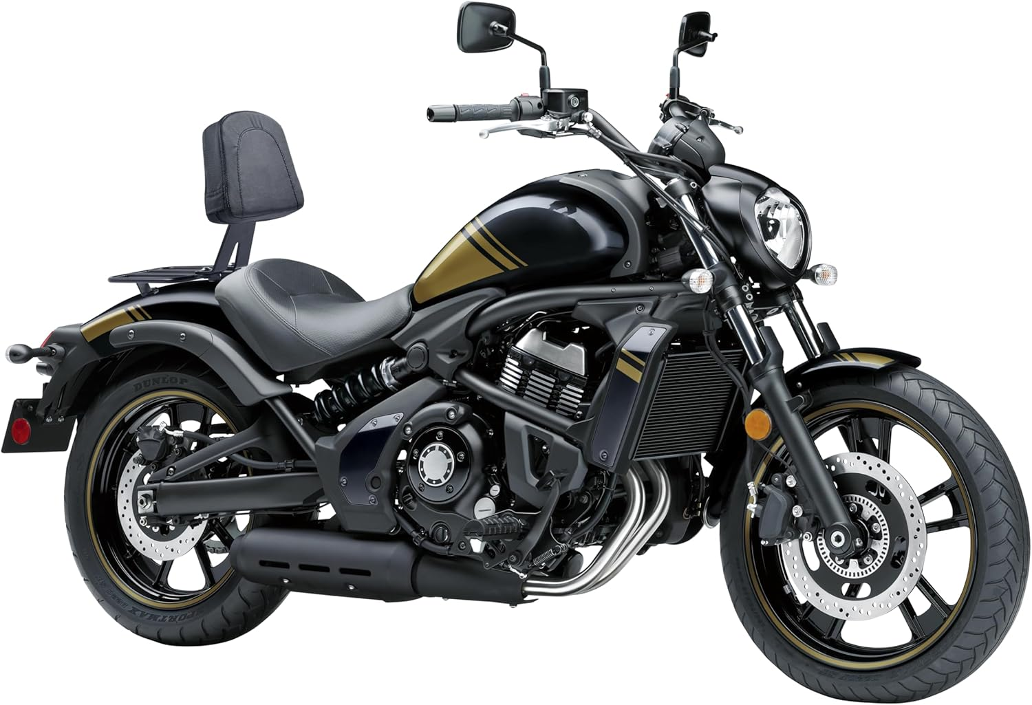 Motorcycle Sissy Bar Luggage Rack for Kawasaki Vulcan 650 VN650 S 2015 2016 2017 2018 2019 2020 2021 2022 2023 2024 2025 2026 Rear Passenger Backrest Upright Seat Leather Cushion Pad image number 6