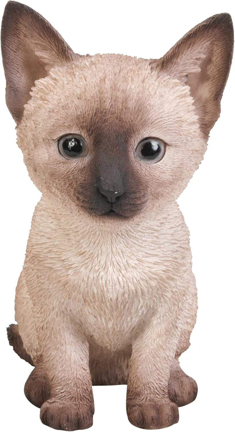 Hi-Line Gift Ltd Siamese Kitten Statue image number 1