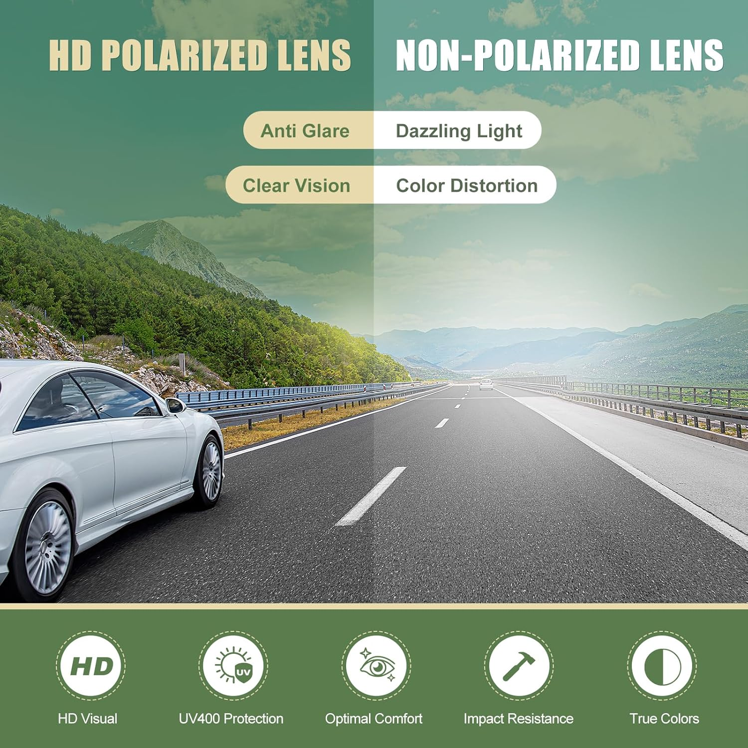 Duduma Polarised Fit over Glasses Sunglasses for Men & Women UV400 Protection Anti-Glare Wrap around Eyewear for Driving Fishing Sports