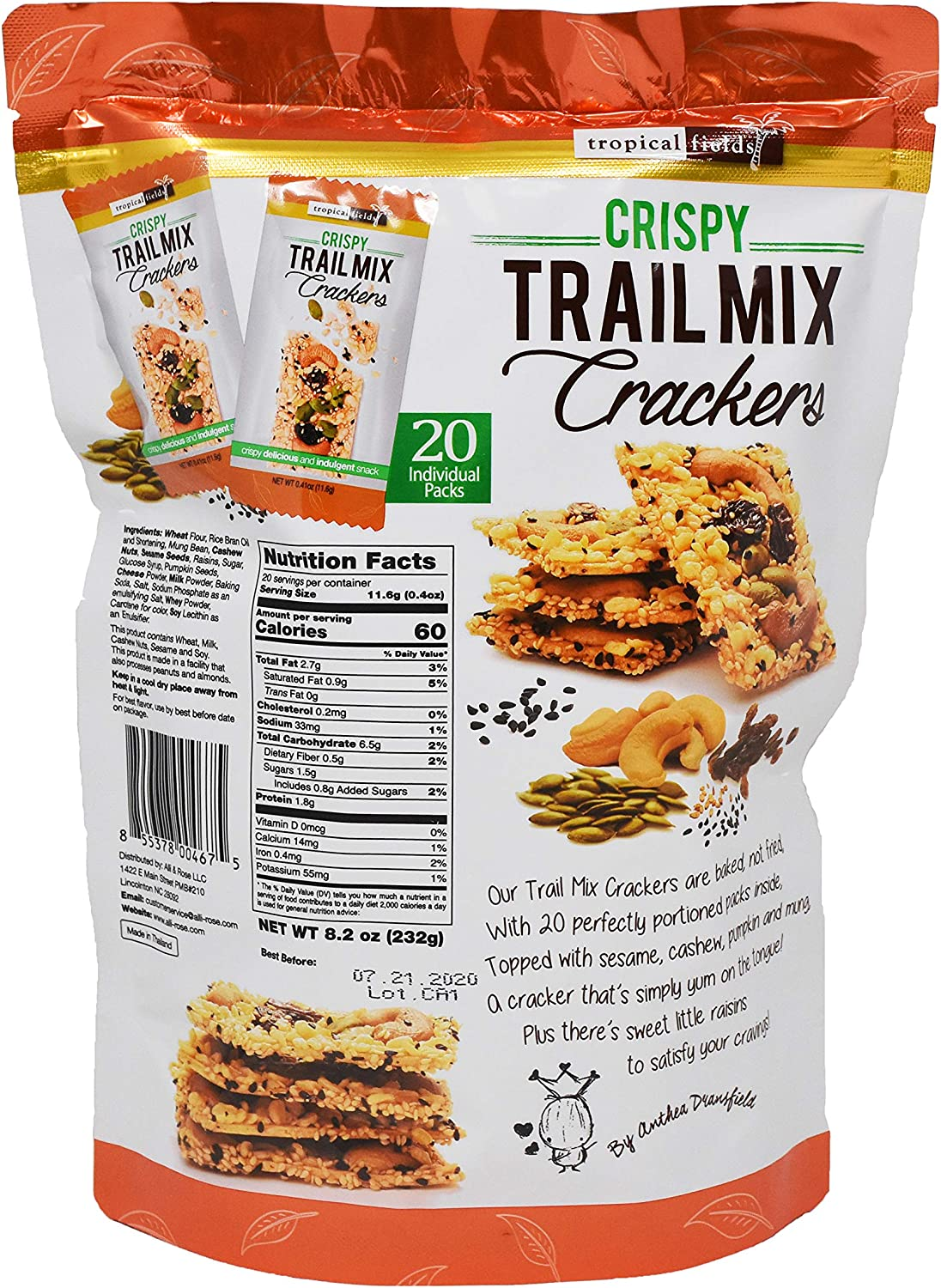 Crispy Trail Mix Crackers 232G image number 2