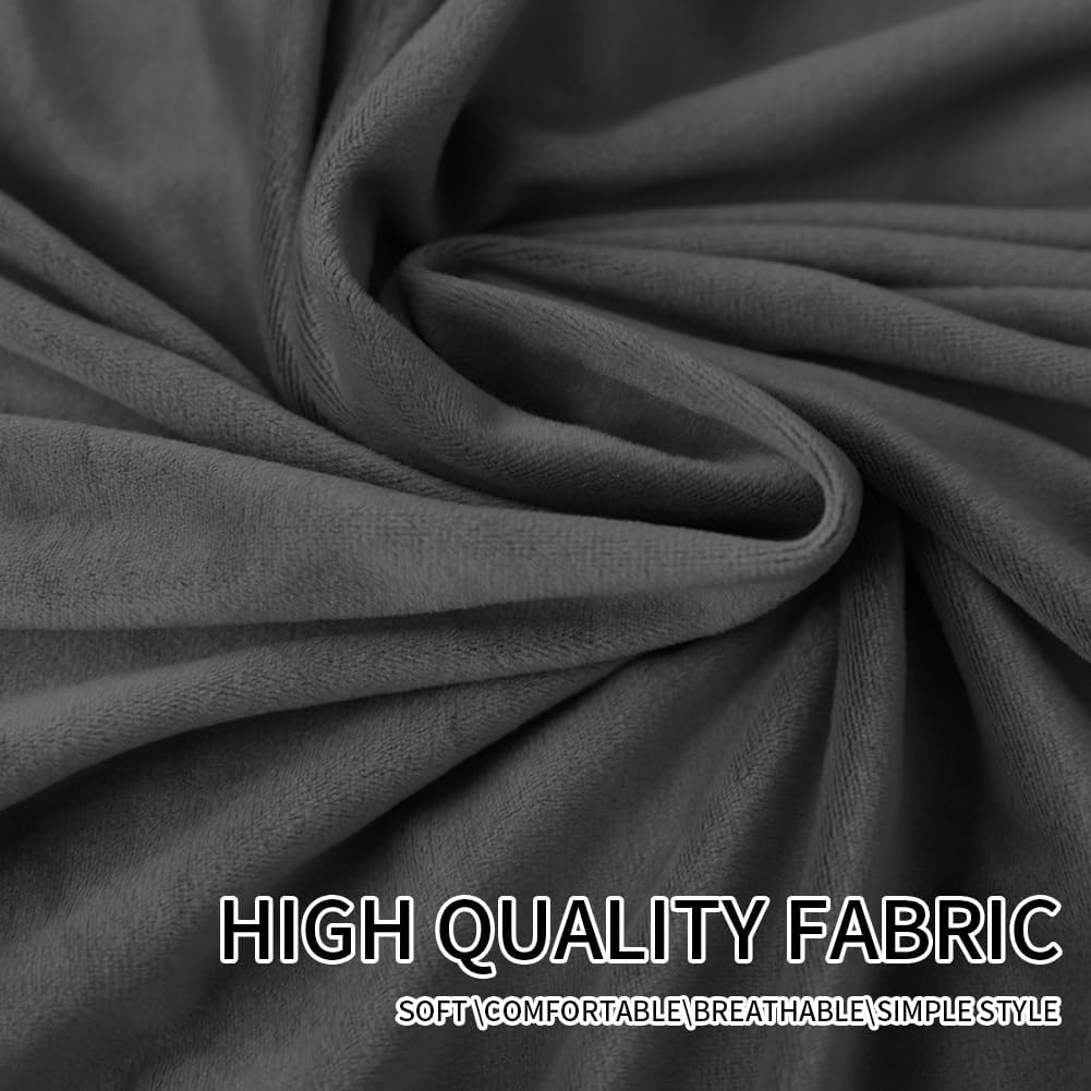 Bed Headboard Covers - Slipcover, Dustproof Protector for Linen & Velvet Upholstered Headboards (Grey, 120-140 CM: FULL) image number 4