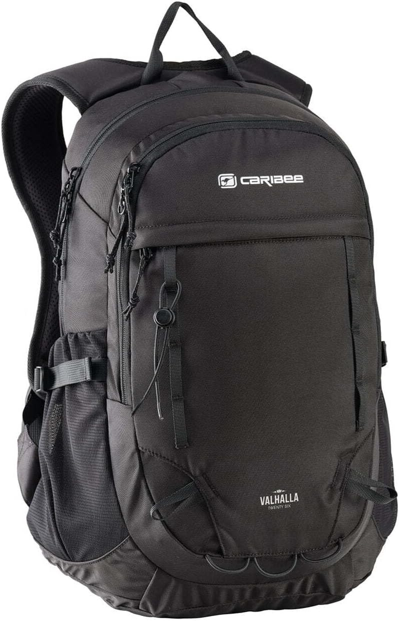 Caribee Backpack Valhalla 26L Black 6112, School & Travel