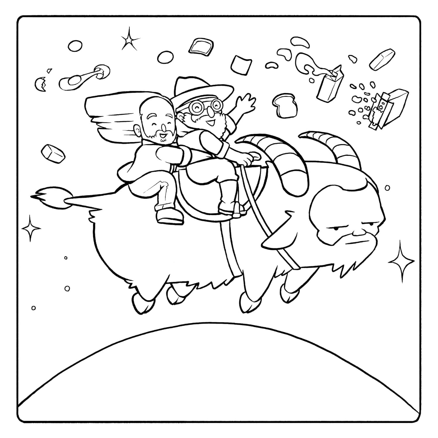 Aunty Donna'S Cosy & Cheeky Colouring Fun: a Surprisingly Calm and Cute Colouring Book image number 1