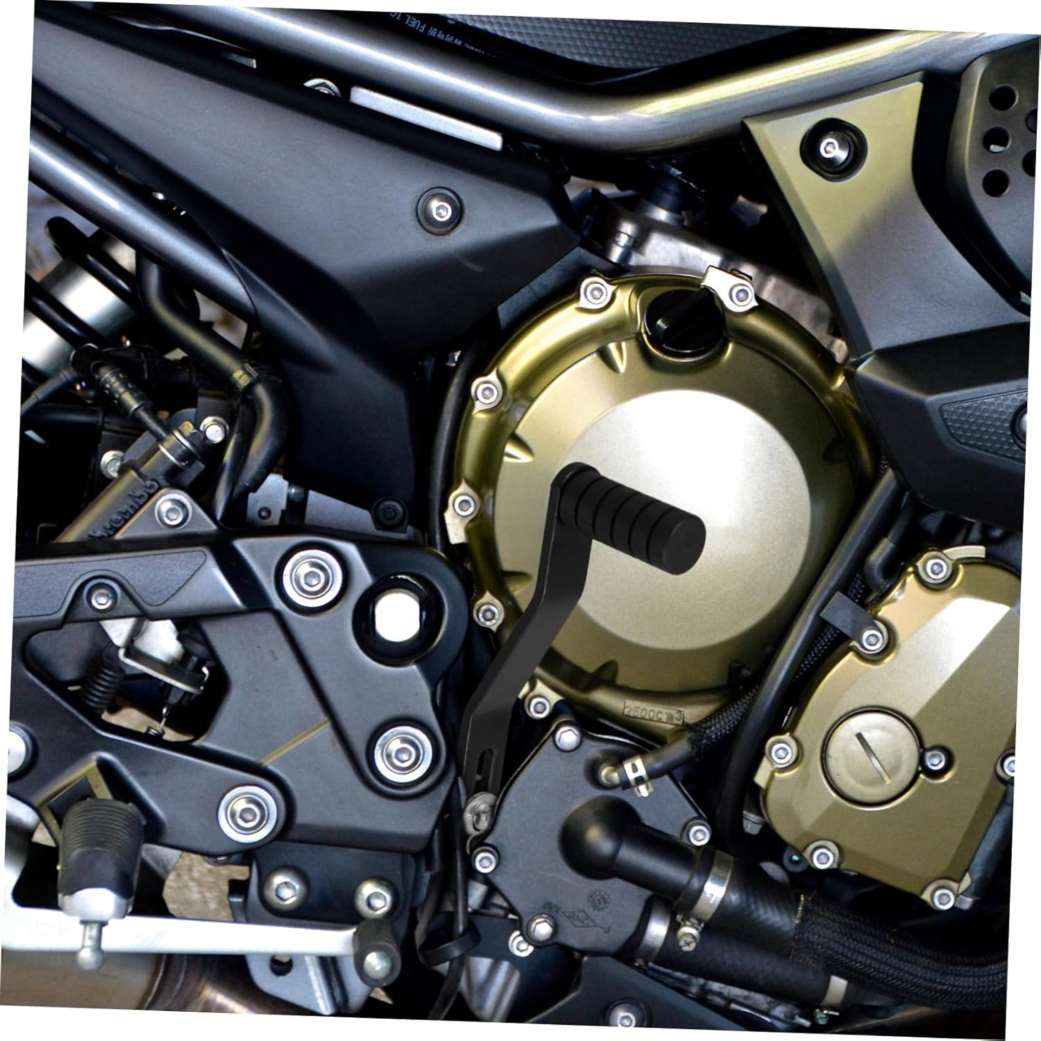 Mikinona Motorbike Aluminum Alloy Heel Toe Gear Shifter Lever Pedal Suitable for Motorcycle Racing and Road Use Black