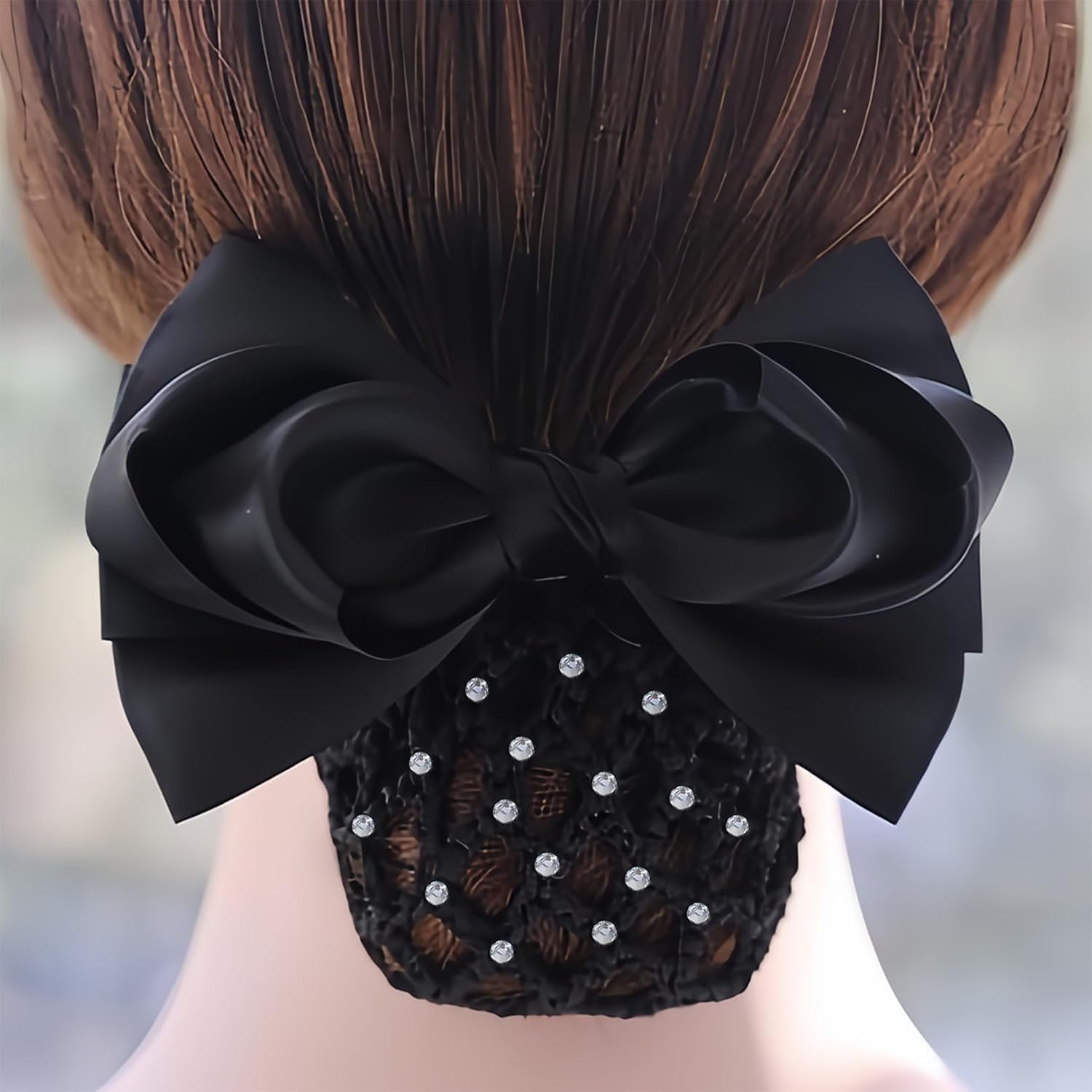 Pack of 4 Hair Net Bun Children'S Ballet, Hair Net Riding Tournament, Ballet Hair Net Bun Girls, Black Bun Net, for Girls and Women, Sports Gymnastics, Ballet, Riding, Nurses Etc image number 5