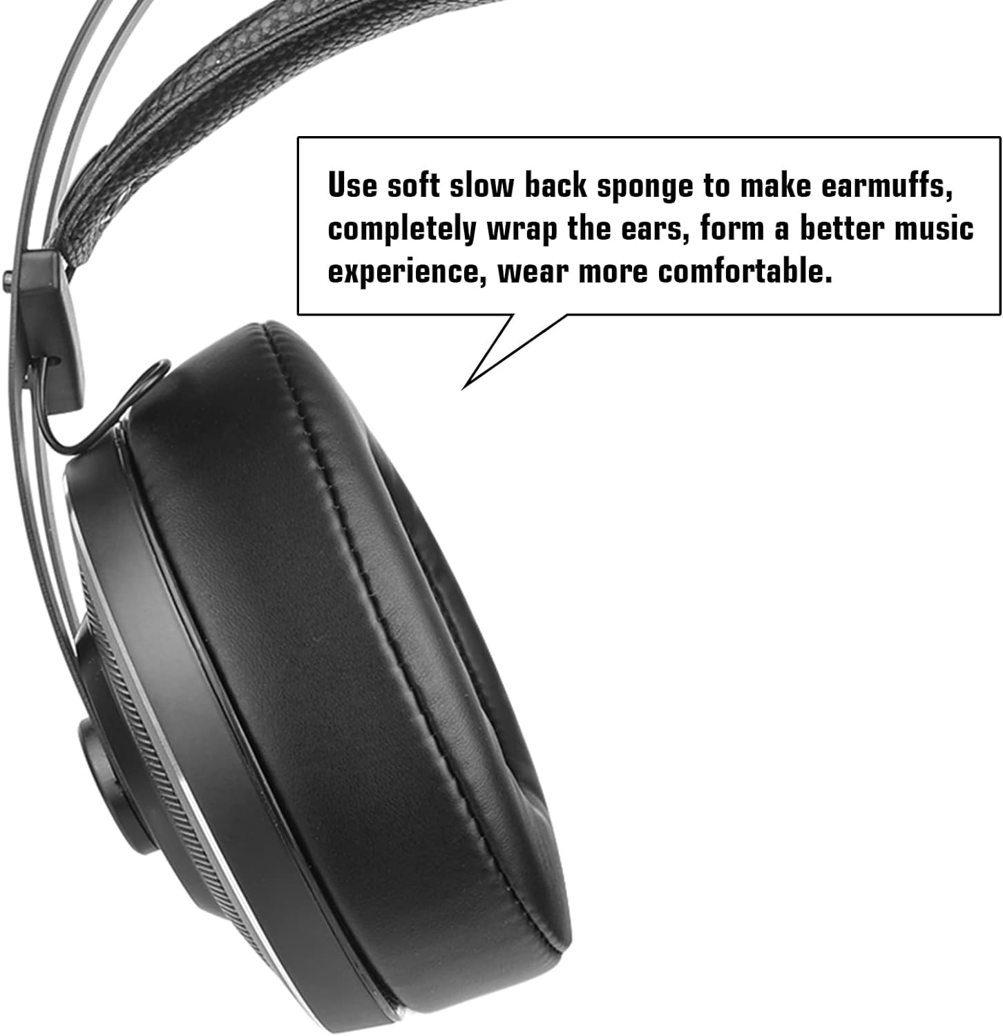 Tignapoo T-803 Wired over Ear Headphones Studio Monitor & Mixing DJ Stereo Headsets with 50Mm Neodymium Drivers 3.5Mm Convert to 6.5Mm Audio Jack for AMP Computer Recording Phone Piano Guitar Laptop image number 5