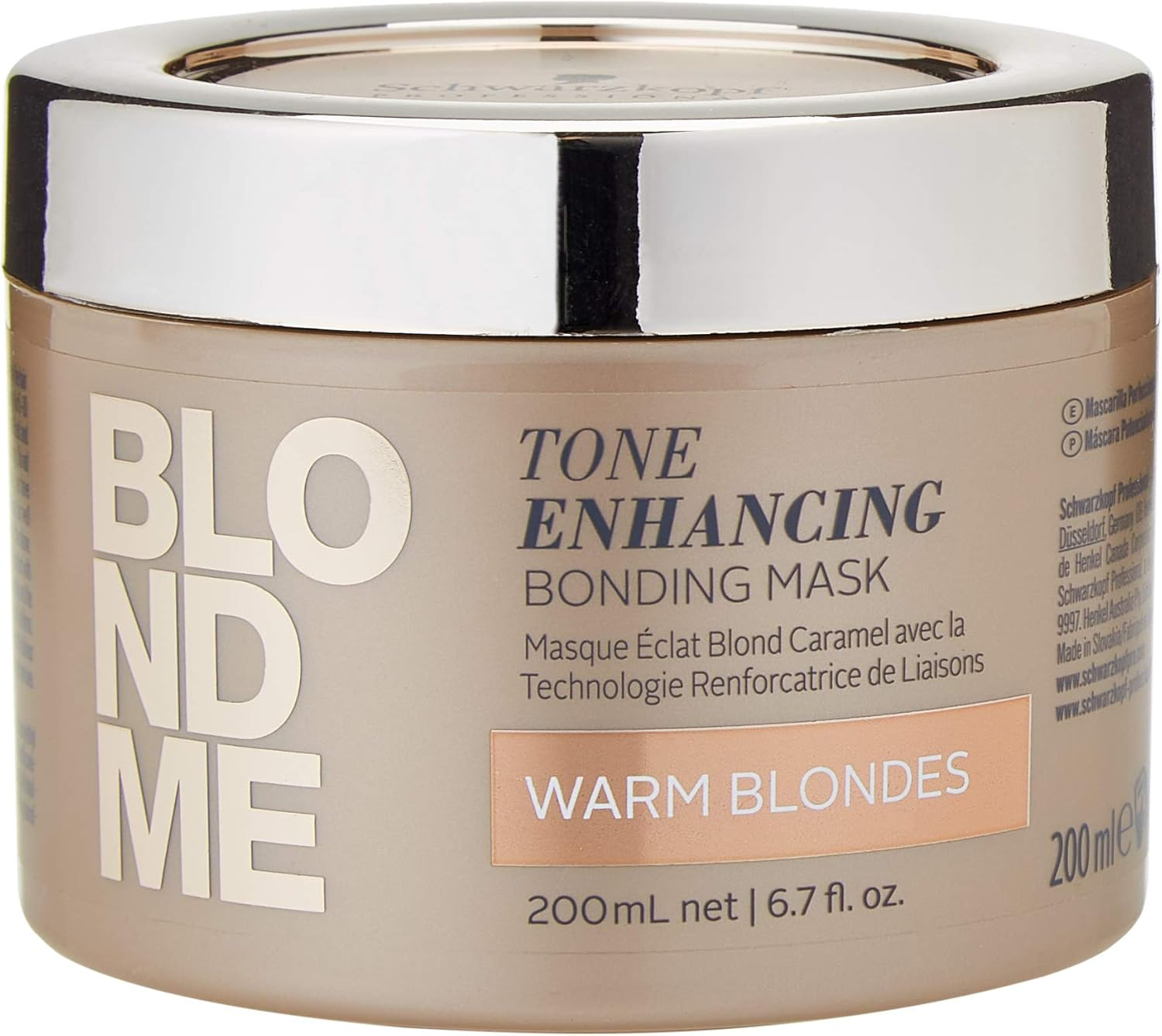 Blondme Tone Enhancing Bonding Mask for Warm Blondes, 6.76-Ounce image number 3