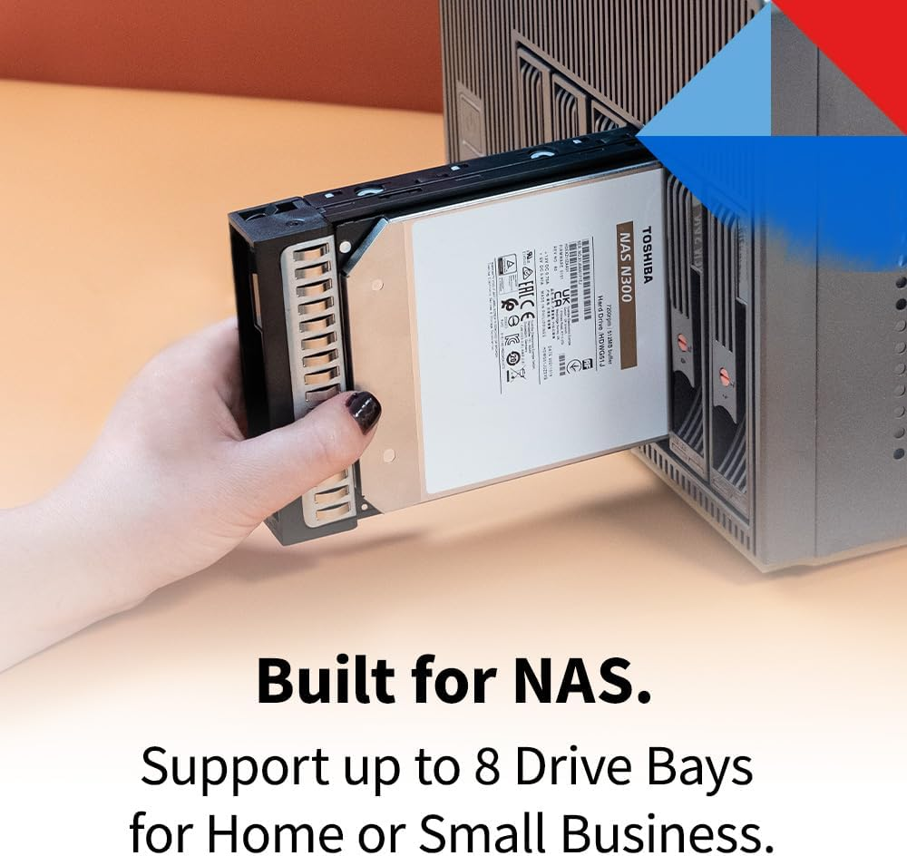 Toshiba N300 6TB NAS 3.5-Inch Internal Hard Drive - CMR SATA 6 Gb/S 7200 RPM 512 MB Cache - HDWG760XZSTA image number 5