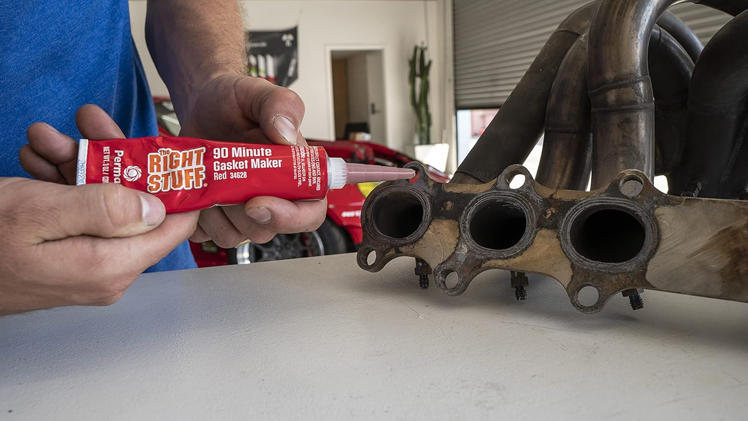 Permatex the Right Stuff 90-Minute High-Temperature Gasket Maker Tube 85 G, Red image number 3