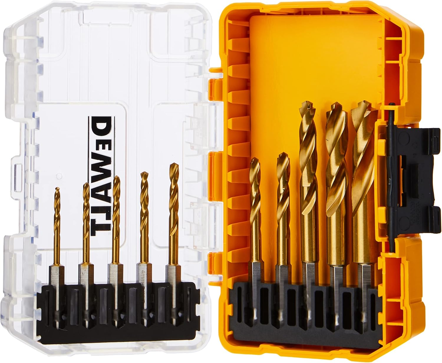 Dewalt Tough Case Titanium Extreme Impact Drill Bit 10-Pieces Set image number 4